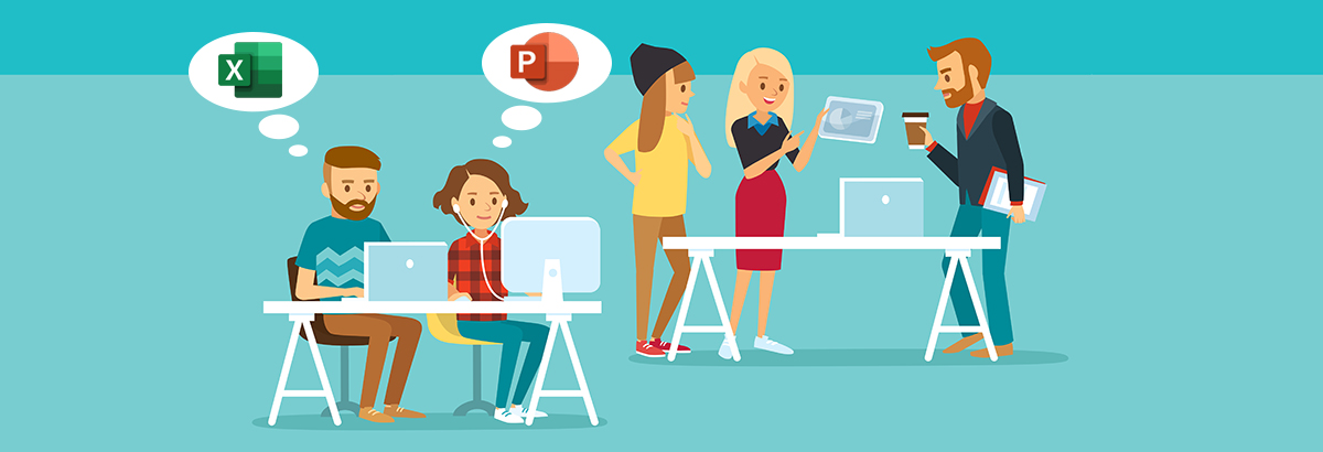 Spolupráce týmu v Microsoft Office a produktech Microsoft 365