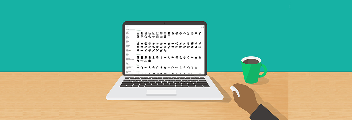 Ikony aplikací Microsoft Office a produktů Microsoft 365