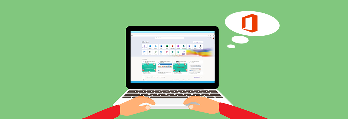 Rychlý přístup k aplikacím Office365 z hlavního menu