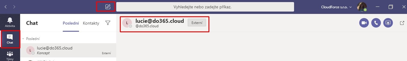 Externí uživatelé a MS Teams.
