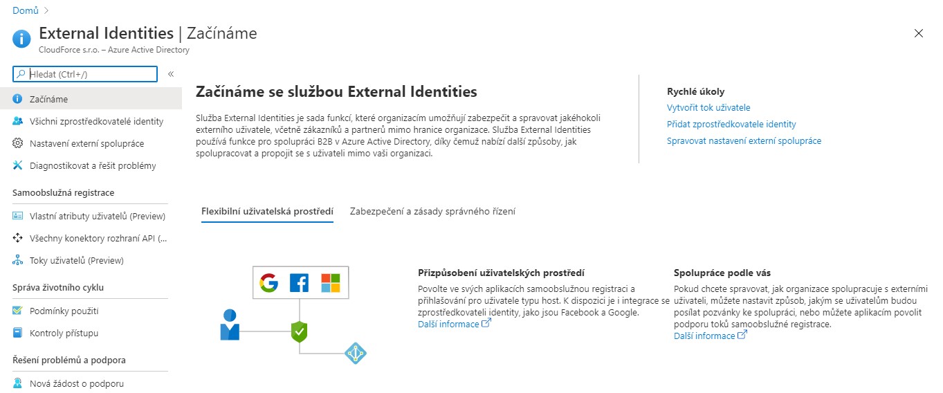 Externí uživatelé v AAD