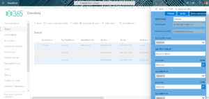 Power Apps Schvalování pracovního volna