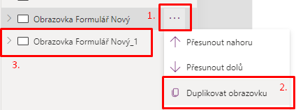 Duplikování obrazovky v aplikaci Microsoft 365