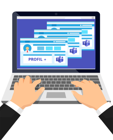 Profil Plus aplikace Microsoft Teams pro komunikaci