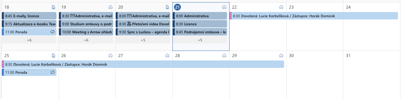 Aplikace Dovolená_kalendář