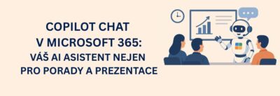 Copilot chat v Microsoft 365: Váš AI asistent nejen pro porady a prezentace