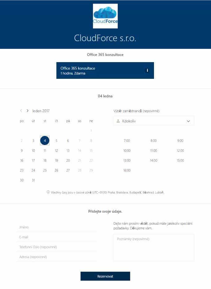 microsoft_bookings_rezervacni_formular