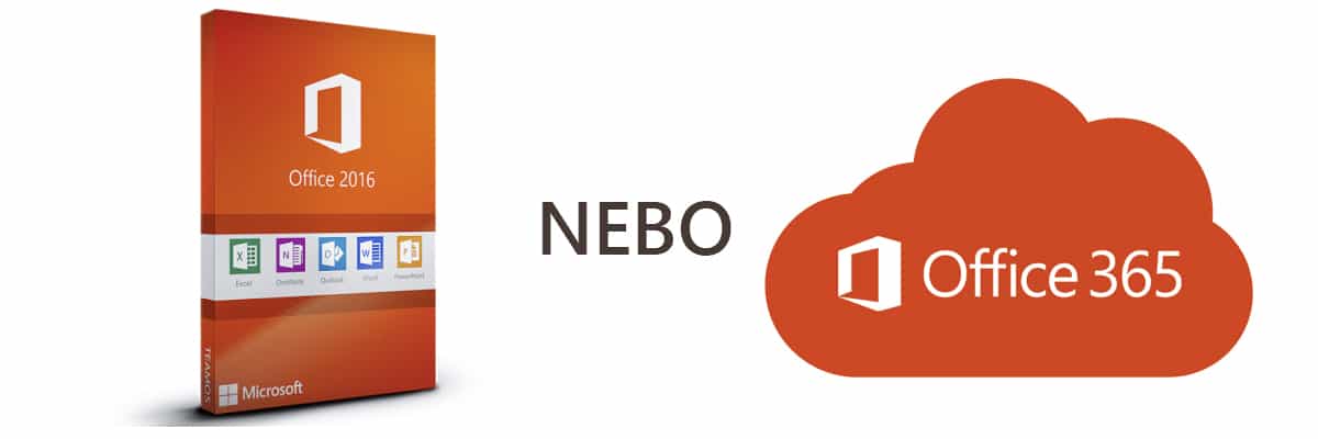 Microsoft 365 nebo Office 2016